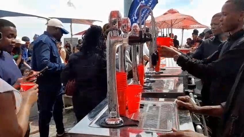 Festival Draught Setup at Table Mountain at Table mountain